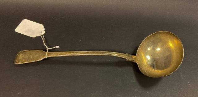 English Sterling Silver Ladle: English silver ladle. John, Henry & Charles Lias, London. 13 1/2"L . 9.86 oz