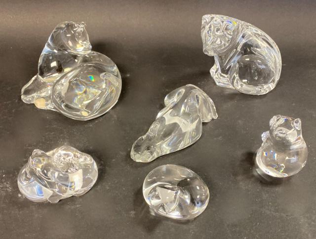 Six Crystal Animals Baccarat Steuben (1 of 7)