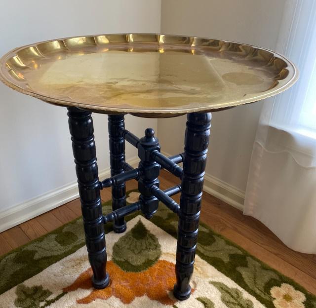 Brass Tray Top Table (1 of 3)