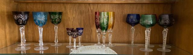 16 Pieces Cut to Clear Stemware Bohemian (1 of 7)