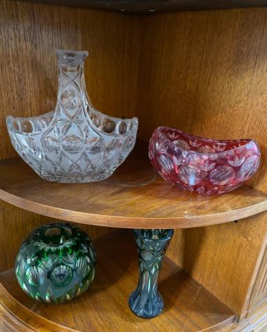 4 Piece Cut Glass Lot (1 of 3)