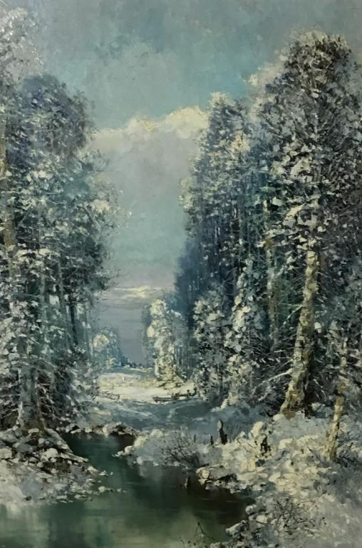 Signed Willi Bauer Oil on Canvas (1 of 6)