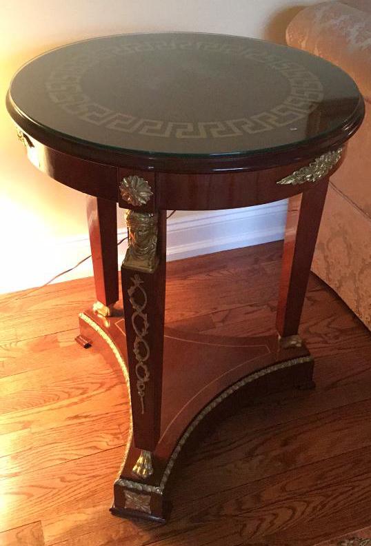 Neoclassical Round Side Table (1 of 5)