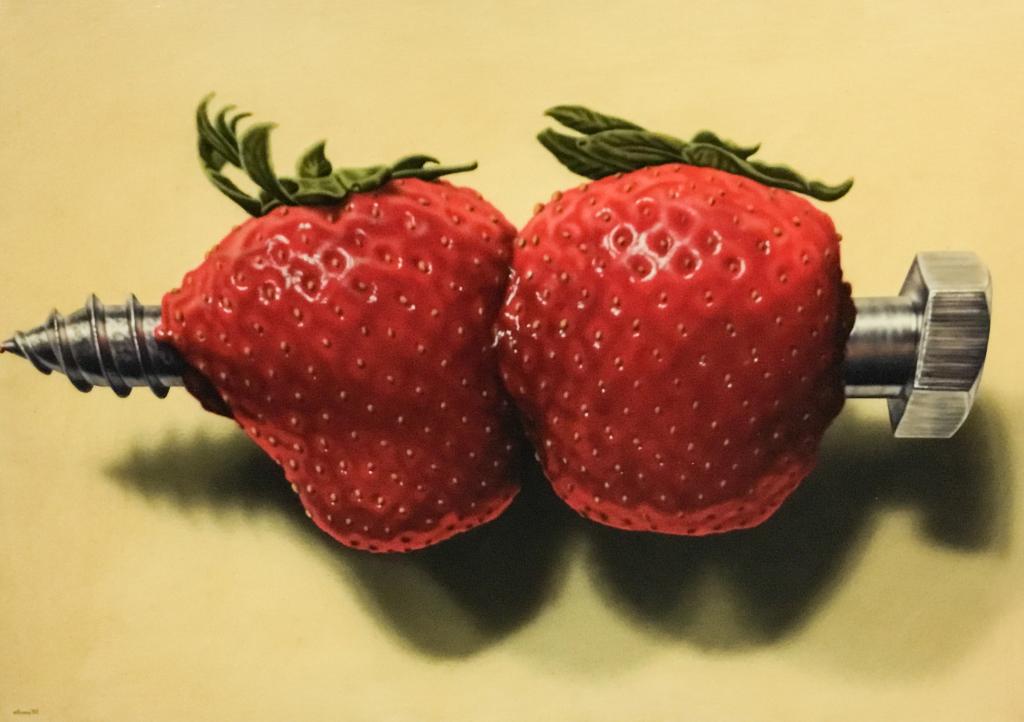 Bruce Evans Acrylic on Canvas Two on a Screw (1 of 7)