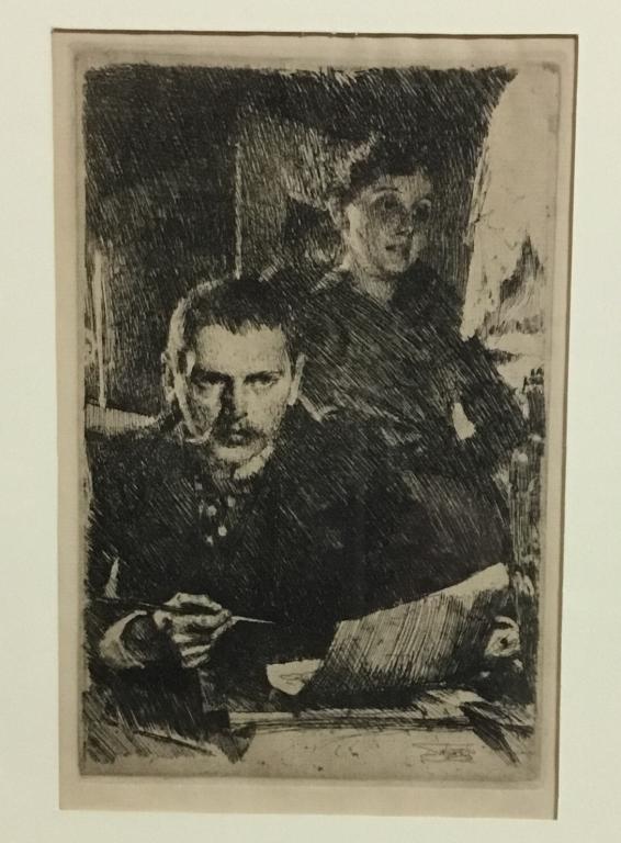 Anders Zorn Self Portrait Drypoint Etching (1 of 5)
