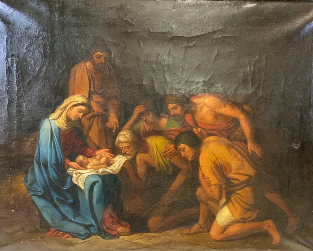 Old Master Style Oil Painting Birth of Jesus (1 of 10)