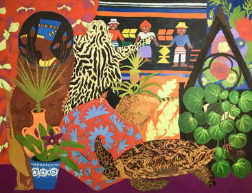 Hunt Slonem Oil on Canvas (1 of 9)