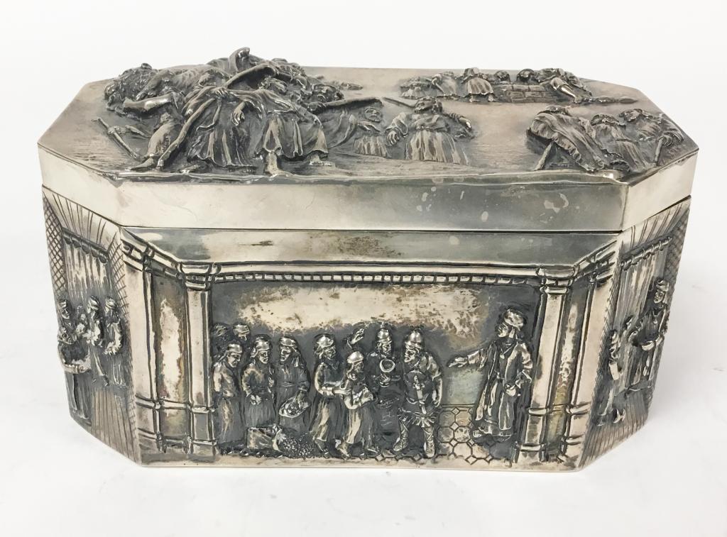 Sterling Box Depecting Religious Scenes (1 of 9)