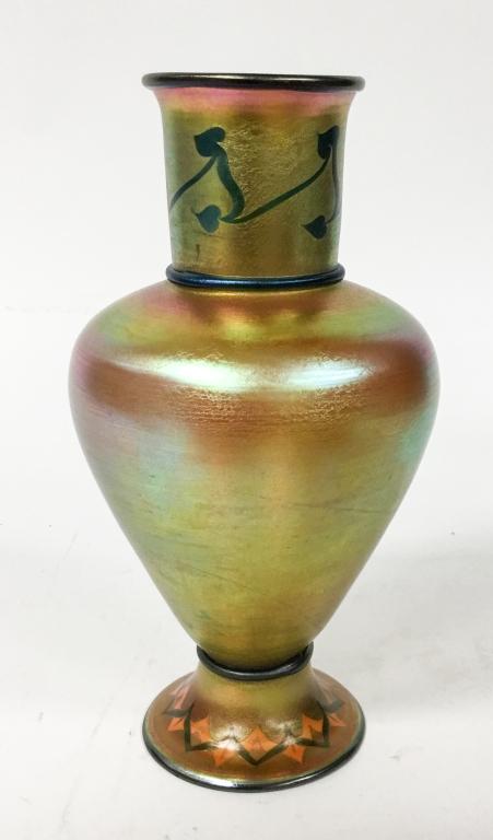 Signed LC Tiffany Favrile Decorated Vase (1 of 6)
