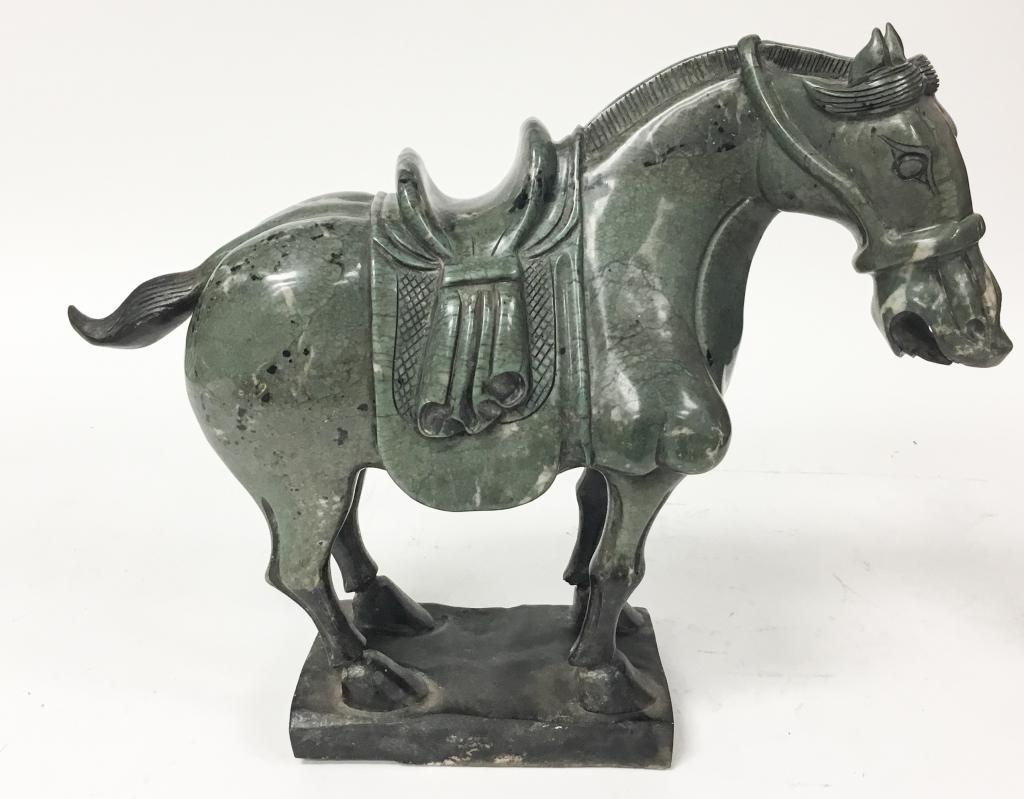Carved Chinese Marble Horse (1 of 11)