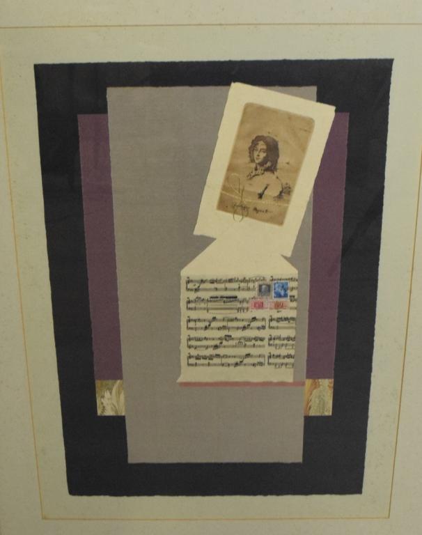 Modern Mixed Media on Paper of Mozart (1 of 4)