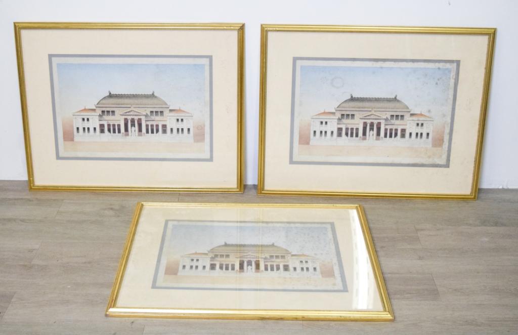 Three Architectural Prints (1 of 8)