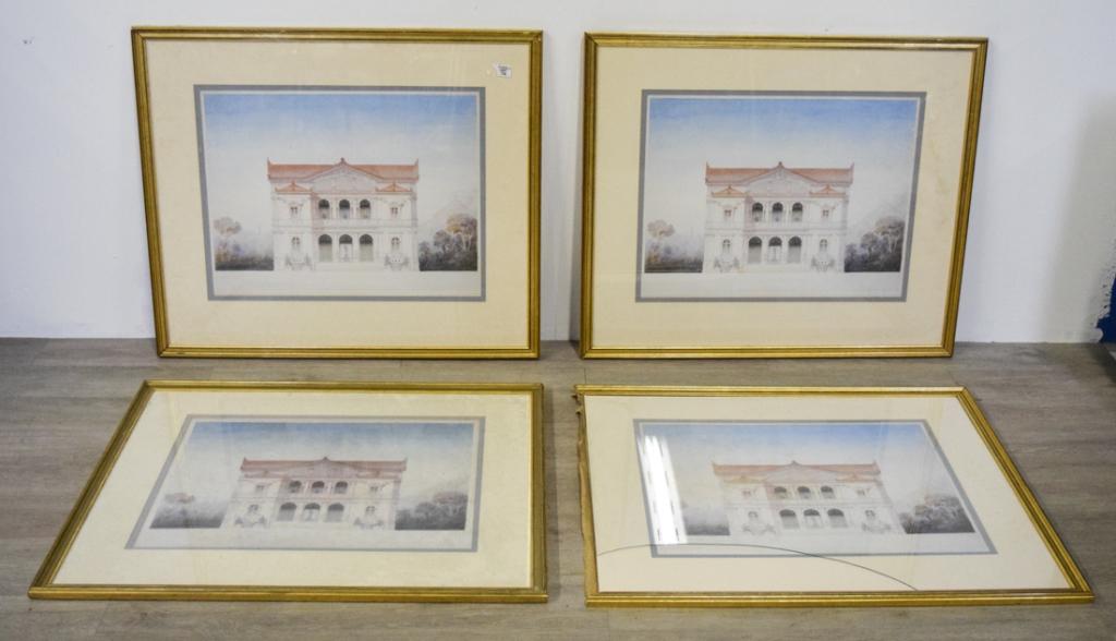 Four Architectural Prints (1 of 8)