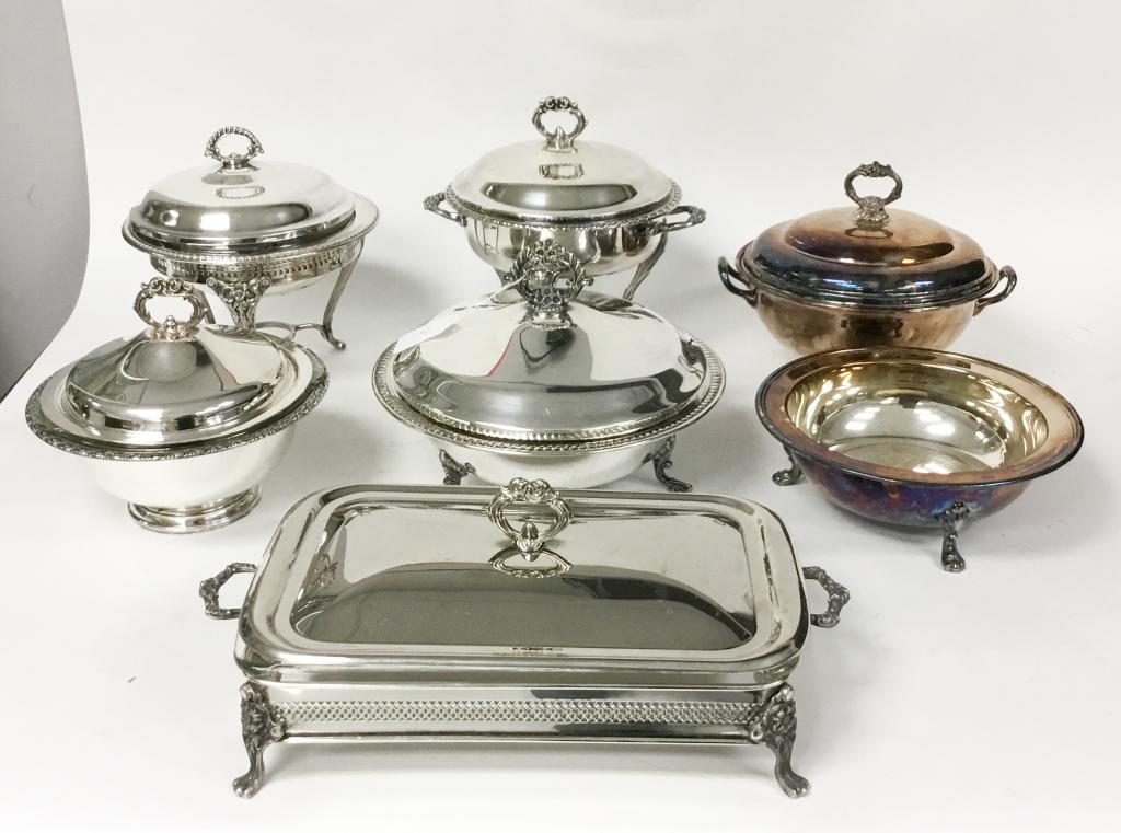 7 Silverplate Serving Pieces (1 of 12)