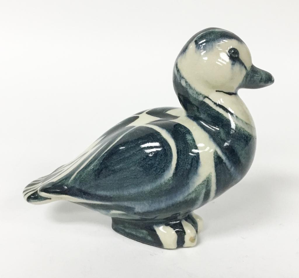 Carl Walters Pottery Duck: Stonelain pottery, signed on the bottom Carl Walters. 6 1/4"H x 8"W