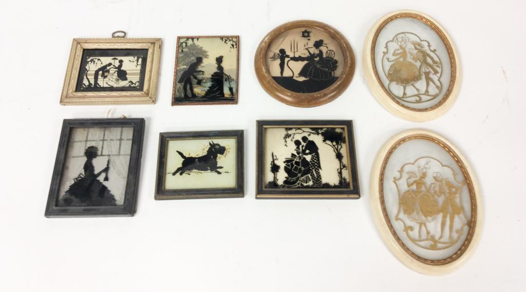 8 Framed Early Silhouettes (1 of 17)