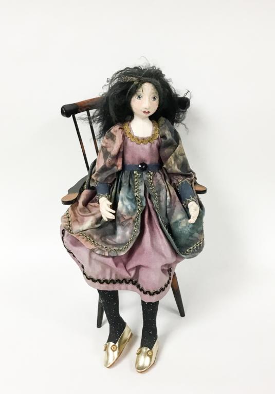 Cloth Doll in Windsor Chair (1 of 4)
