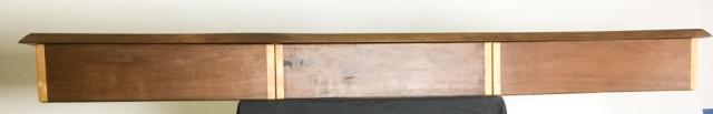 Nakashima Style Studio Wall Shelf/Cabinet: By Victor Edelstein. 75"L x 10 1/2"D x 7 1/4"H