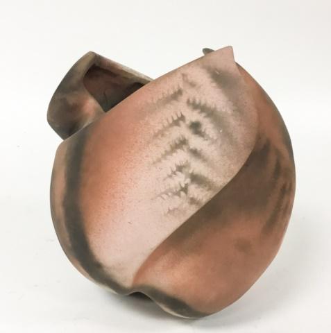 Jan Jacque Pottery Vase: 9 3/4"H