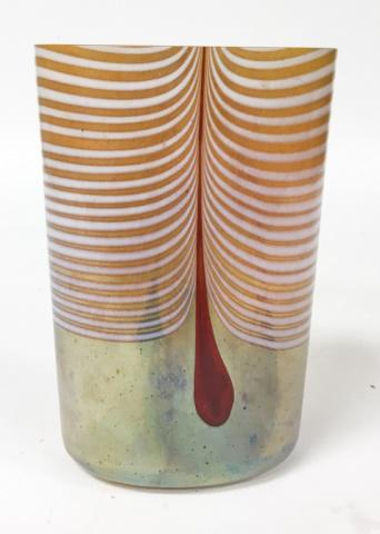 Bertil Vallien for Kosta Boda Art Glass Vase: 8"H