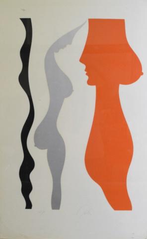 Jean Arp Style Print 48/50 Gallery Label on Verso5 (1 of 10)