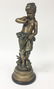 Eutrope Bouret White Metal Sculpture of a Girl