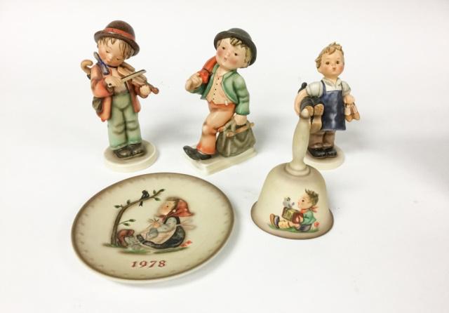 3 Large Hummel Figurines, Hummel Plate & Bell (1 of 16)
