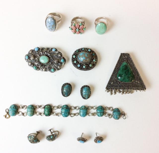 Jewelry Lot Including Silver and Turquoise (1 of 8)