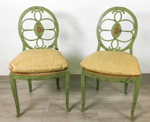 Pair of Paint Decorated Chairs (1 of 6)