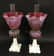 Pair of Electrified Kerosene Lamps - 8
