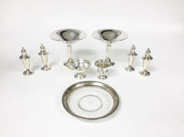 Weighted Sterling & Sterling Rimmed Grouping (1 of 15)
