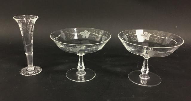 Pair Val St Lambert Compotes, William Yeoward Vase (1 of 8)