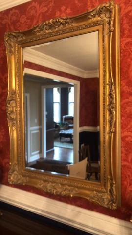 Gilt Wood Carved Frame Mirror (1 of 4)