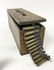 Wooden Ammunition Box With WWII Era Bullet Belt