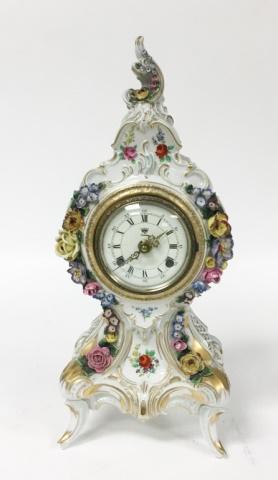 Dresden Porcelain Mantle Clock (1 of 13)