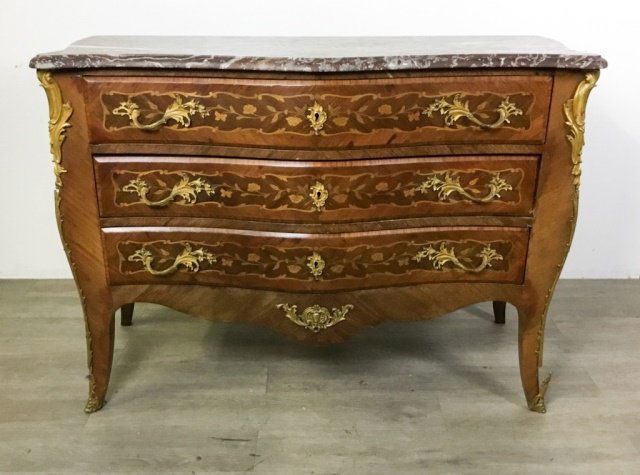Louis XVI Style Marquetry Commode (1 of 13)