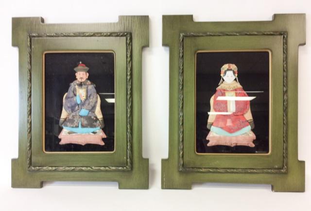 2 Framed Japanese Figures (1 of 6)
