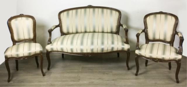 French Settee, Armchair & Side Chair (1 of 20)