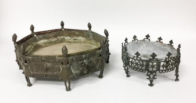 2 South East Asian Style Metal Planters (1 of 11)