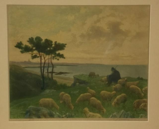 Signed Lionello Balestrieri Aquatint Shepherd (1 of 7)