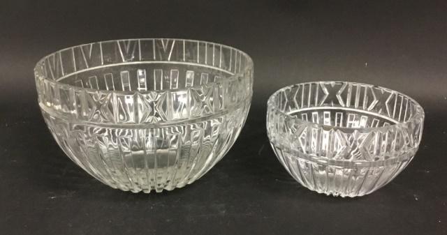 Two Tiffany & Co. Atlas Pattern Crystal Bowls (1 of 9)