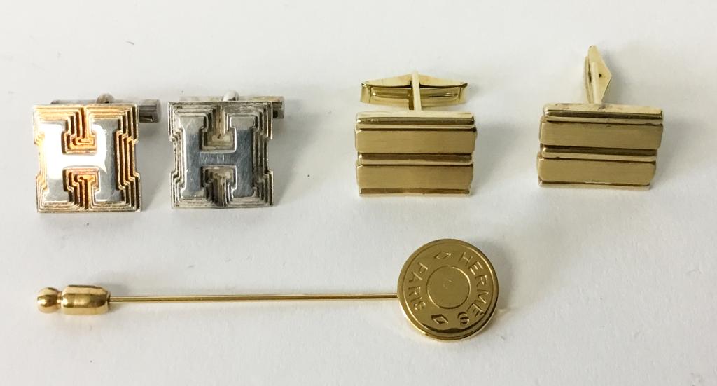 Hermes Cufflinks & Stick Pin (1 of 14)