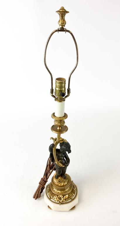 Bronze Cherub Lamp (1 of 5)
