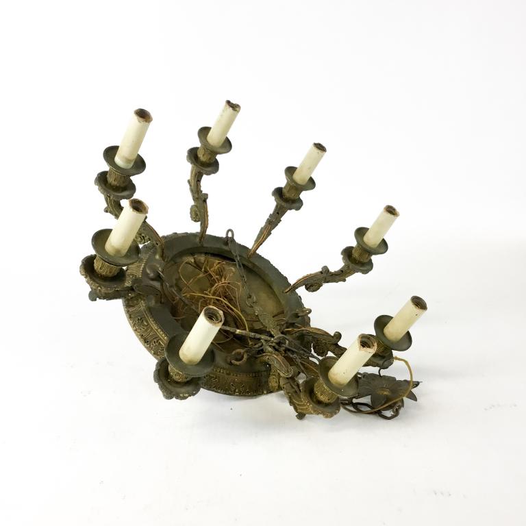 8 Light Bronze Hanging Fixture (1 of 6)