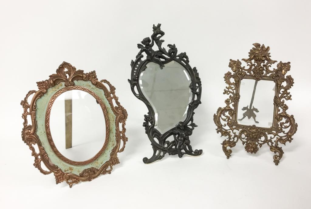 Baroque Style Table Top Mirror & 2 Frames (1 of 20)
