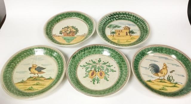 Set of 5 Alessi Caltagirone Italian Ceramic Plates (1 of 8)