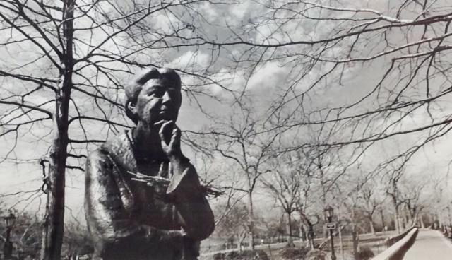 Black and White Photo of a Statue: Black and White Photo of a Statue Frame: 27"x23"x2" Sight Size: 12"x19"