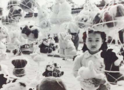 Black and White Photo of girl in China by Silver: Black and White Photo of girl in Yangzlou, China by Larry Silver Frame: 20" x 24" Sight Size: 16"x20"