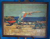 Oil On Canvas Signed Simbari