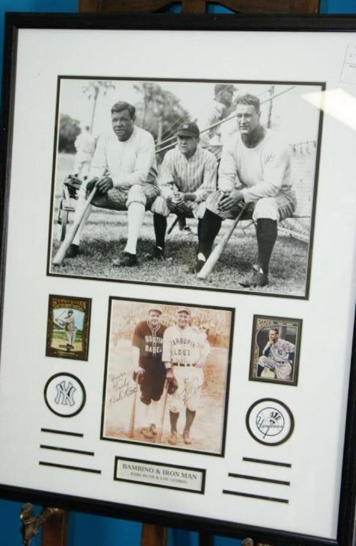 Babe Ruth And Lou Gehrig With Cards Collage (1 of 5)